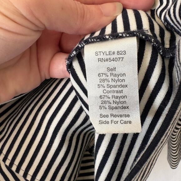 Cabi Life Jacket Striped Nautical Double Breasted Blazer Style #823 Size Large - Picture 3 of 6